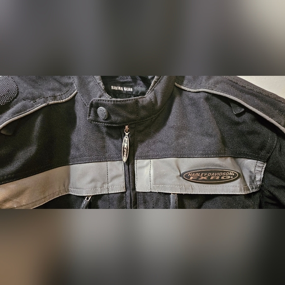 Harley Davidson Men's FXRG Textile Motorcycle Jacket Black Size Small - Picture 9 of 12